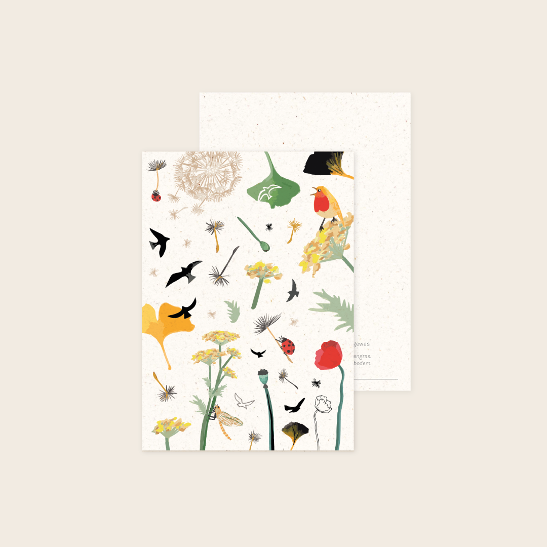 Wenskaart Wondergewas - All-over print